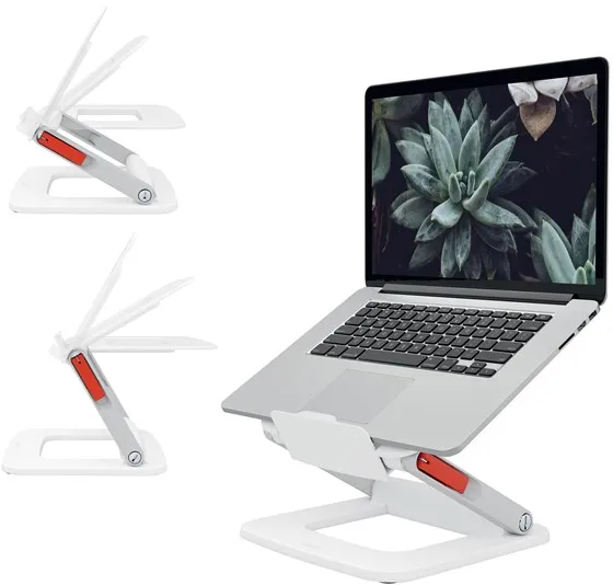 Leitz Ergo justerbar multivinklet laptop stand, 63 % recirkuleret plast, hvid
